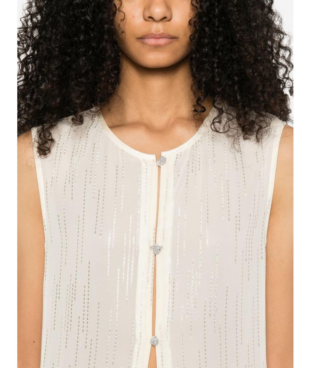 FORTE FORTE Белый вискозный кардиган, фото 2