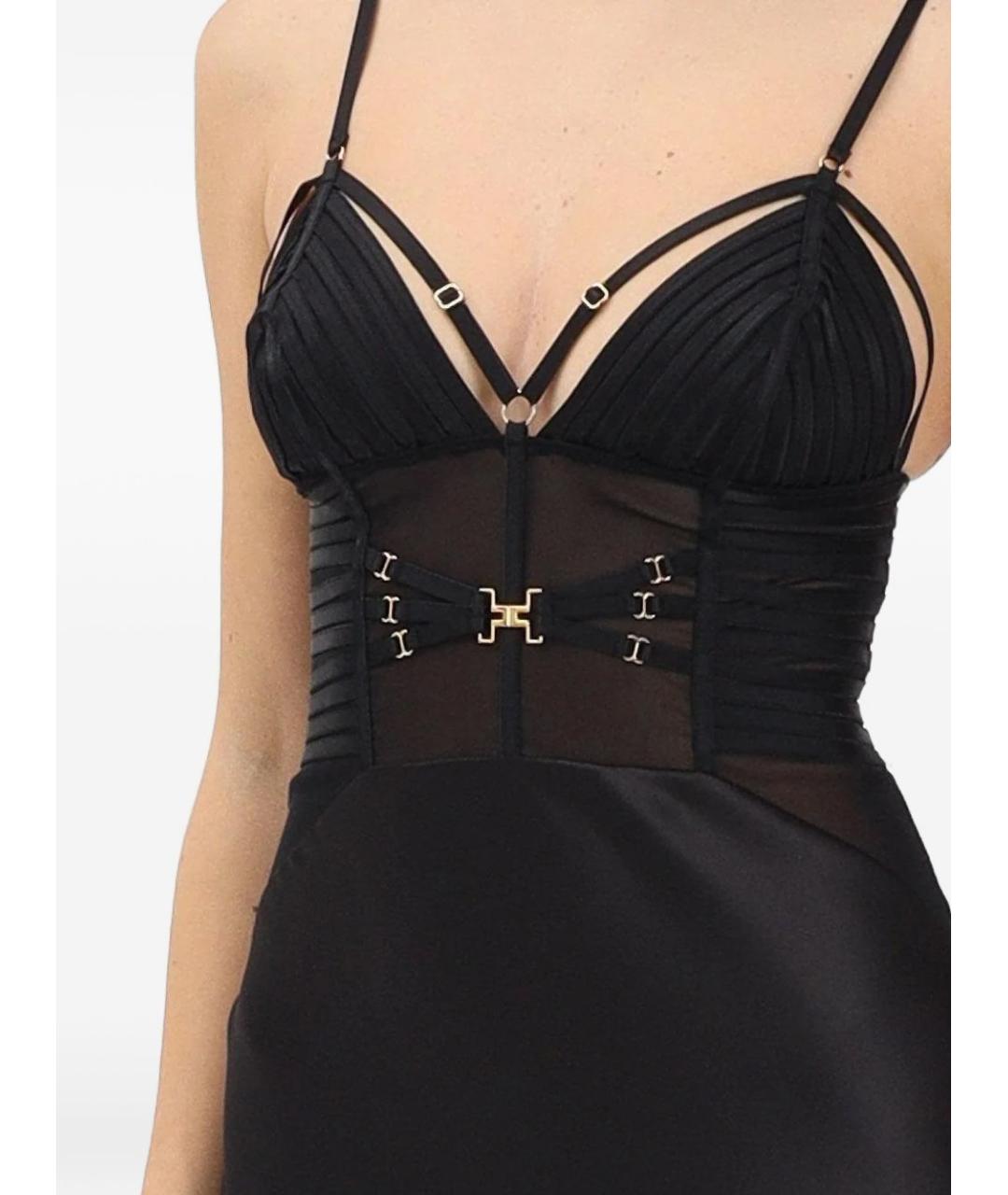 ELISABETTA FRANCHI Черное вечернее платье, фото 2