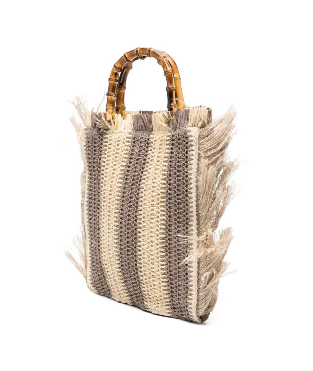 LA MILANESA Бежевая сумка тоут, фото 5