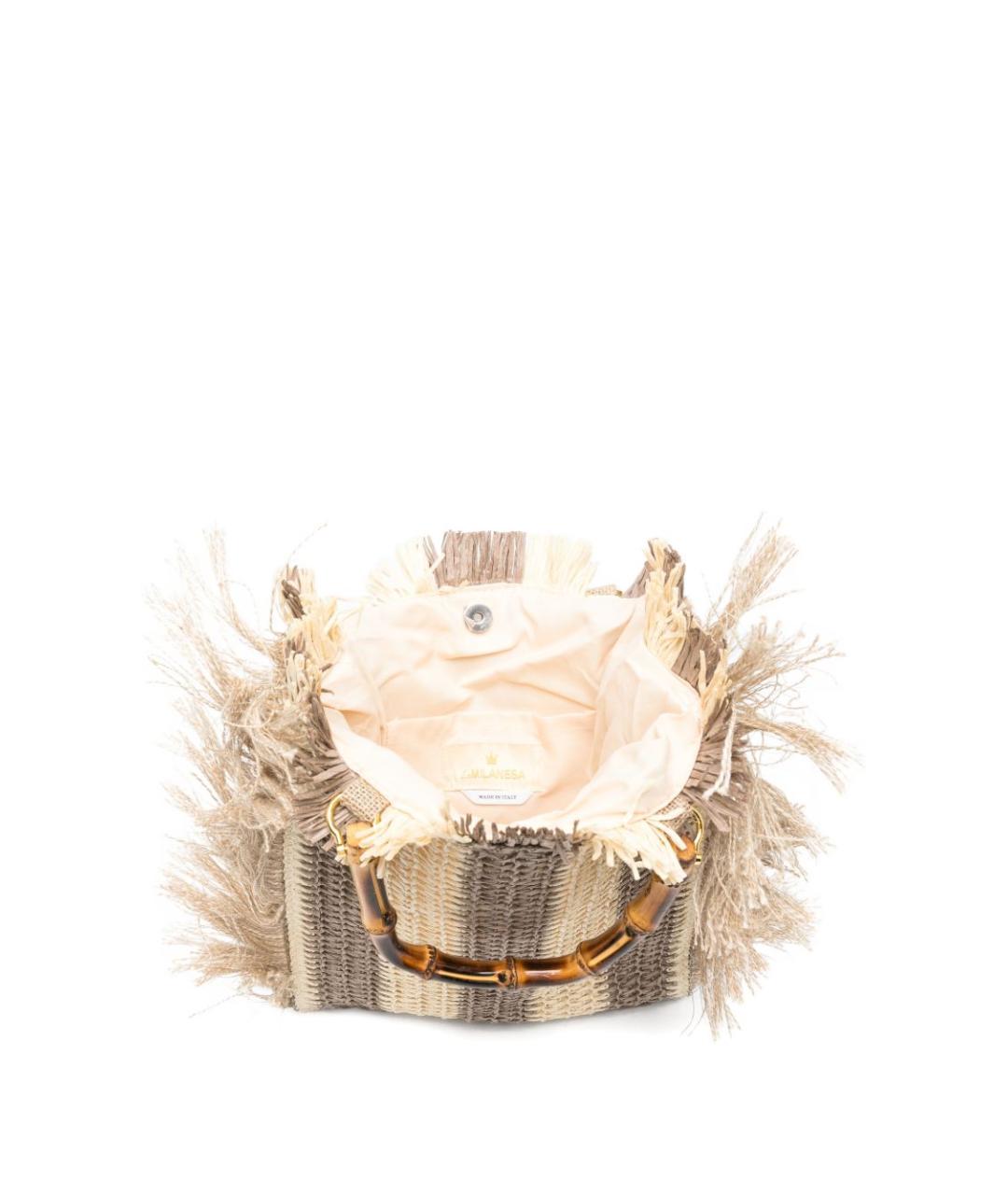 LA MILANESA Бежевая сумка тоут, фото 2