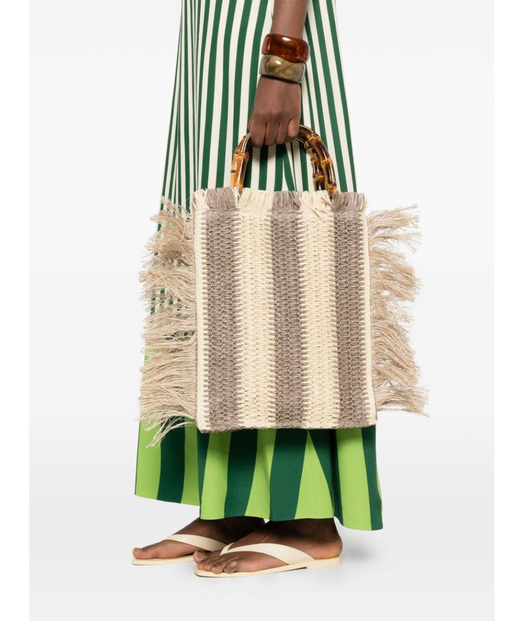 LA MILANESA Бежевая сумка тоут, фото 3