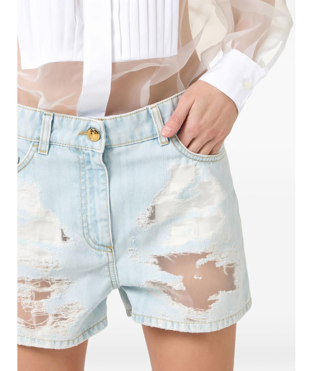 ELISABETTA FRANCHI Мульти хлопковый комбинезон, фото 4