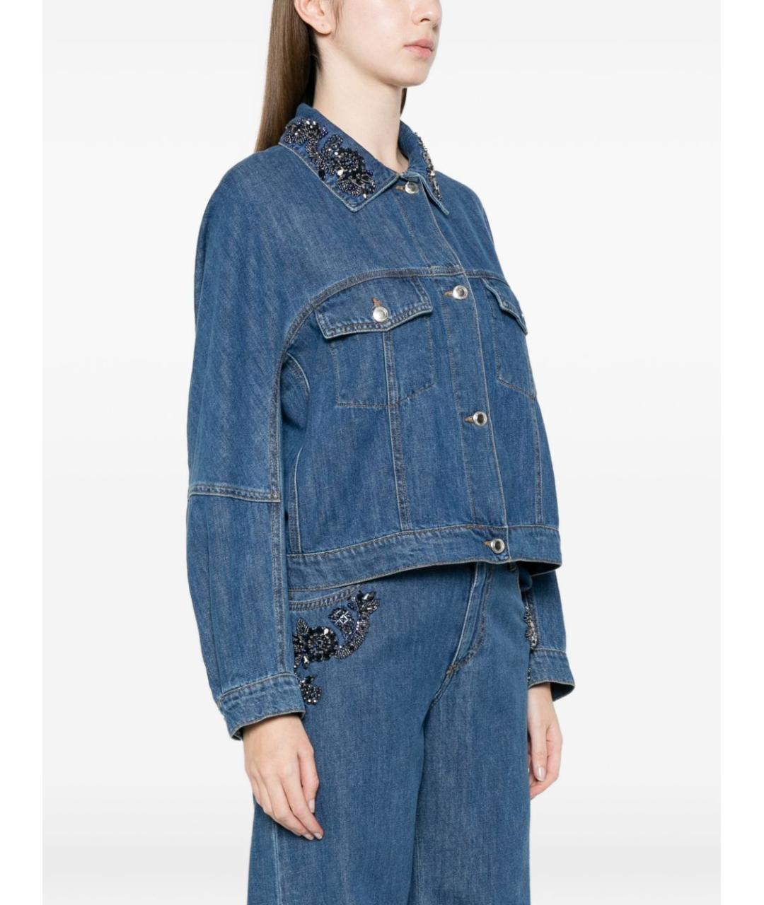 ERMANNO FIRENZE Синяя хлопковая куртка, фото 5