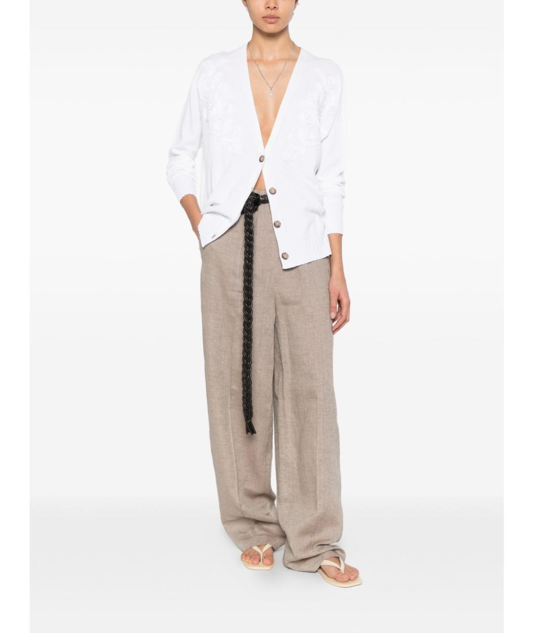 ERMANNO FIRENZE Белый кардиган, фото 4