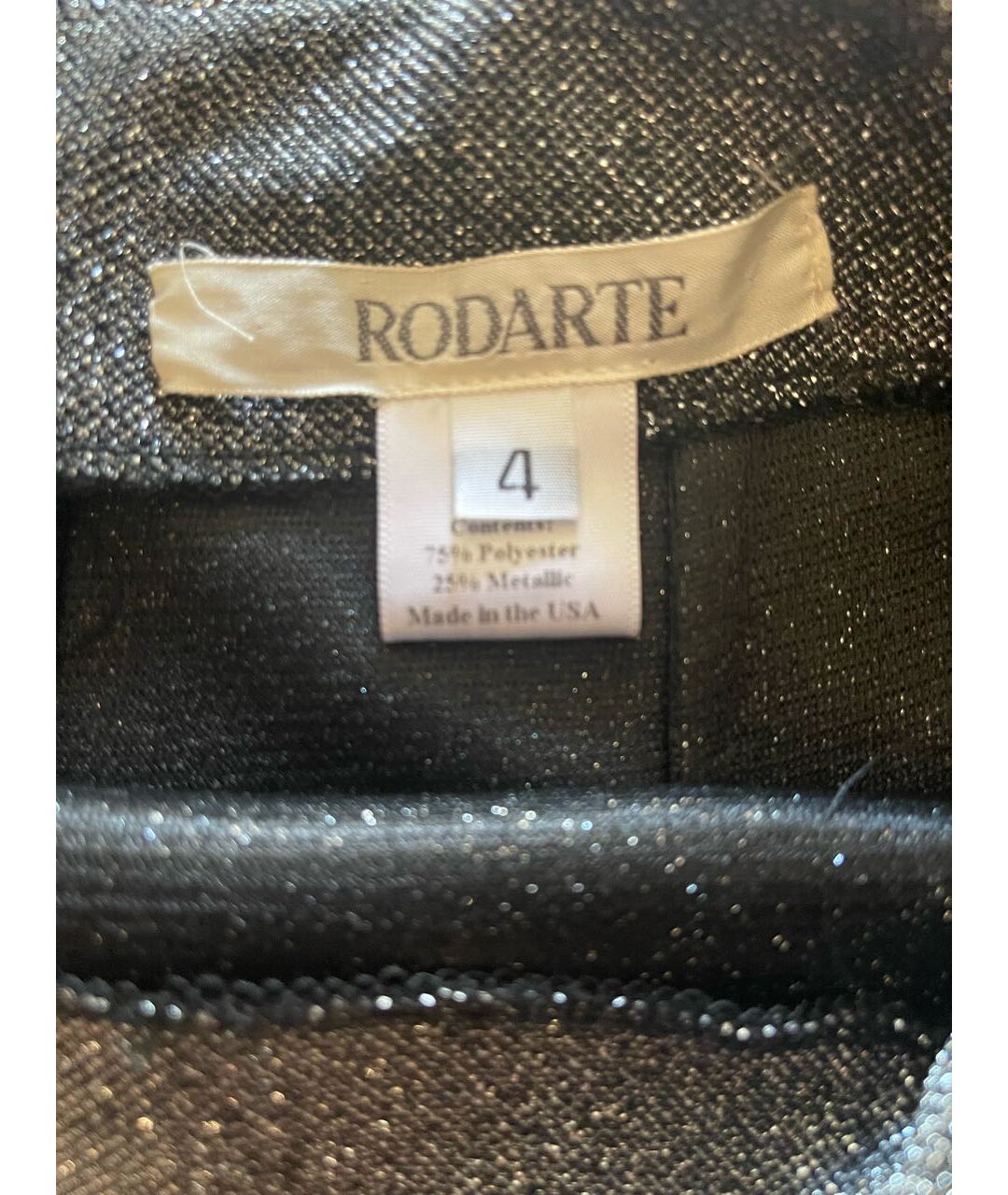RODARTE Серебряная полиэстеровая юбка миди, фото 3