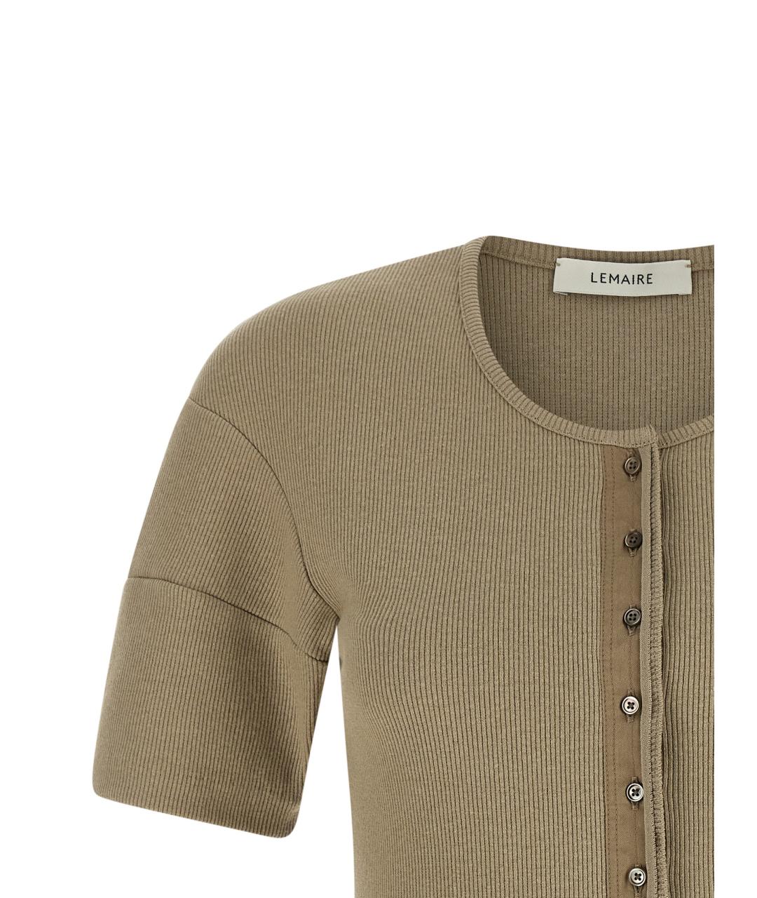 LEMAIRE Зеленый хлопковый джемпер / свитер, фото 3