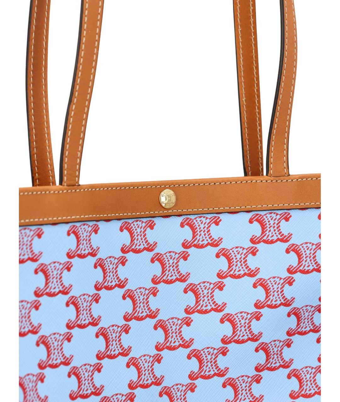 CELINE Голубая сумка тоут, фото 4