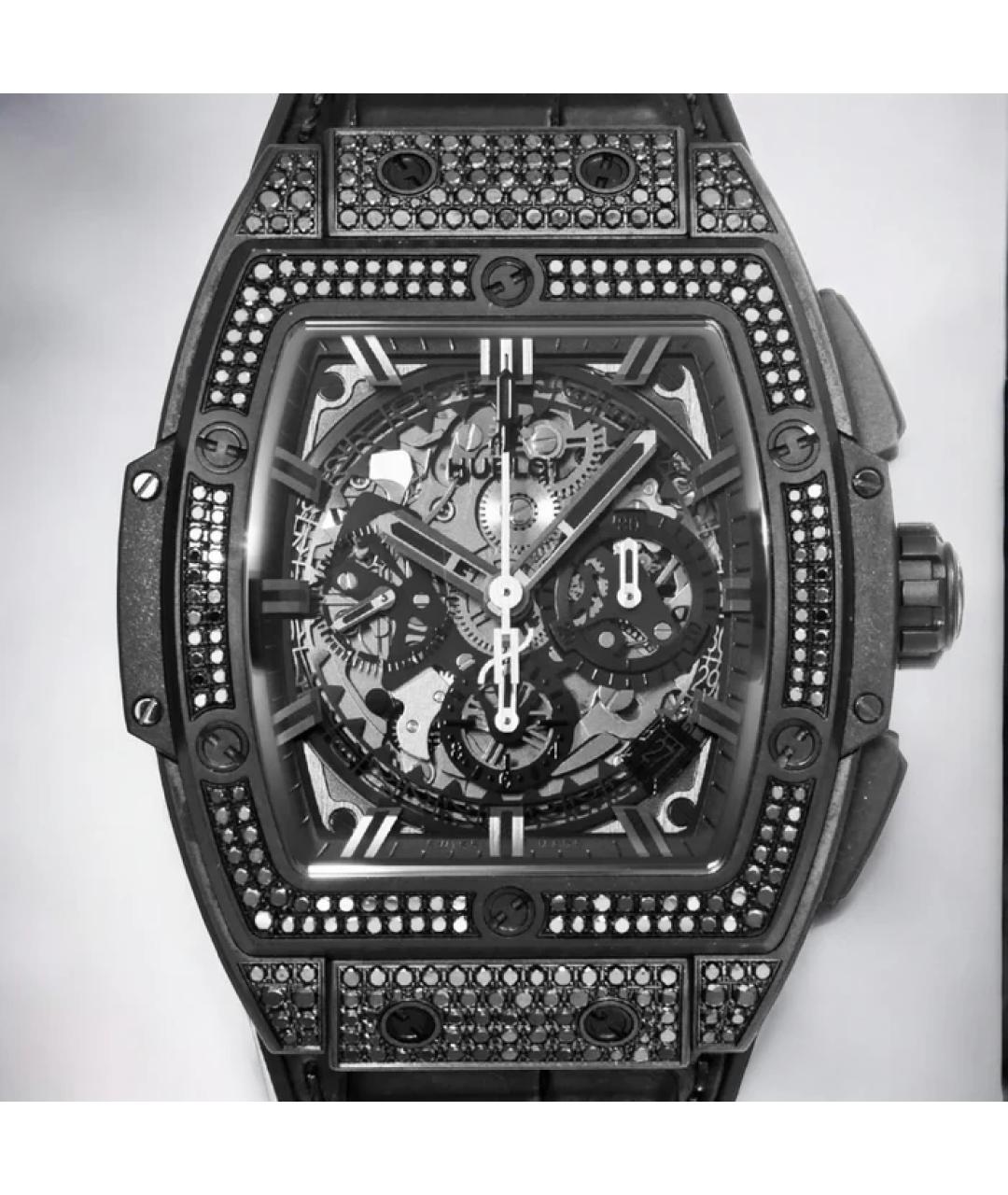 HUBLOT Черные керамические часы, фото 2