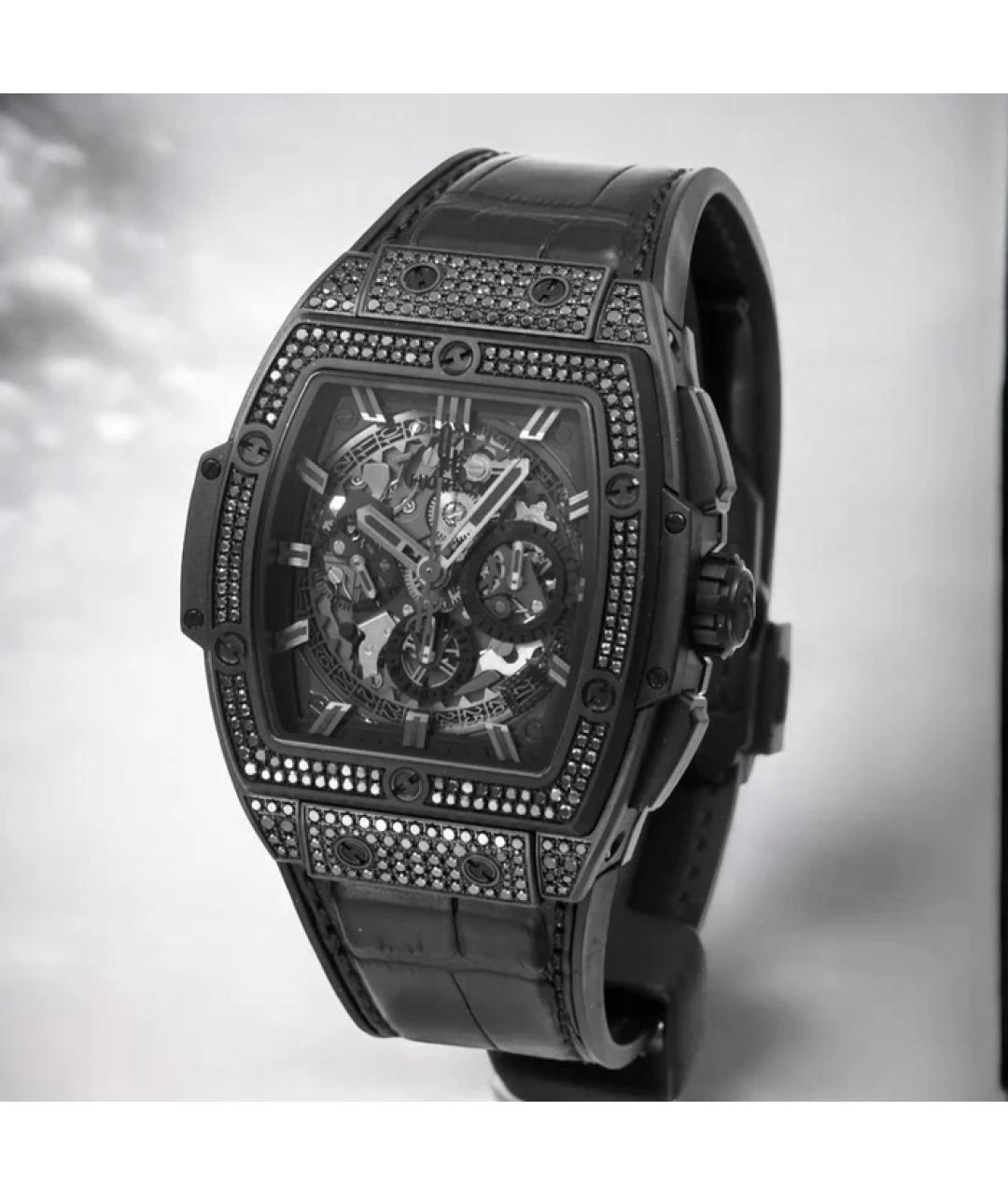 HUBLOT Черные керамические часы, фото 3