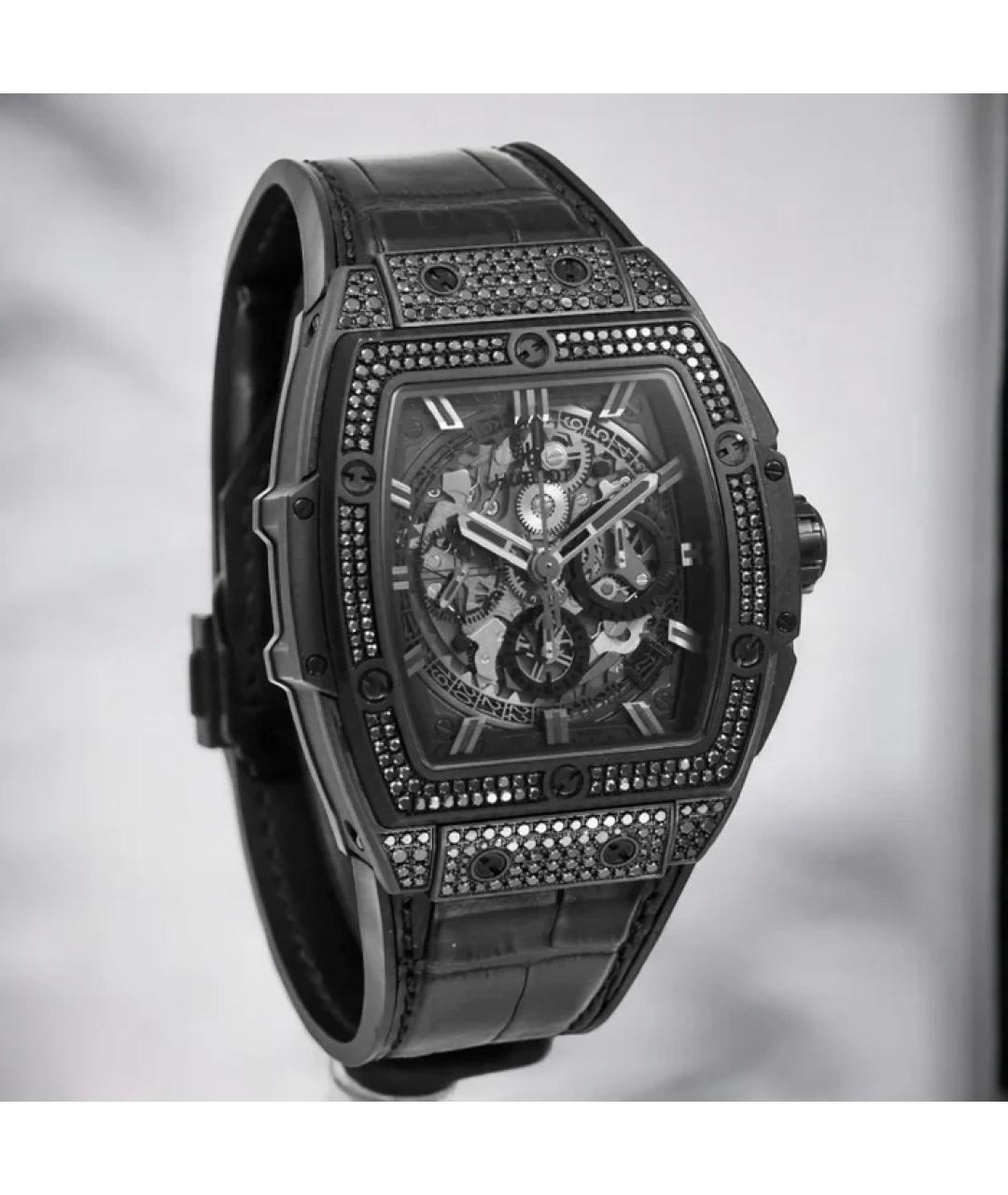 HUBLOT Черные керамические часы, фото 4