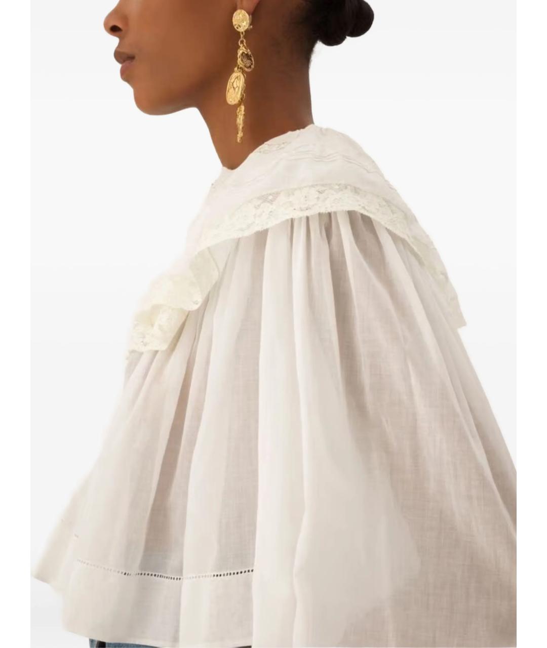 CHLOE Белая хлопковая рубашка, фото 5