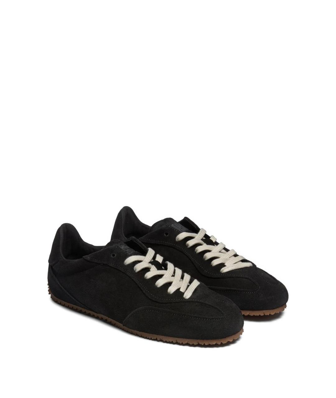 AXEL ARIGATO Черные замшевые низкие кроссовки / кеды, фото 2