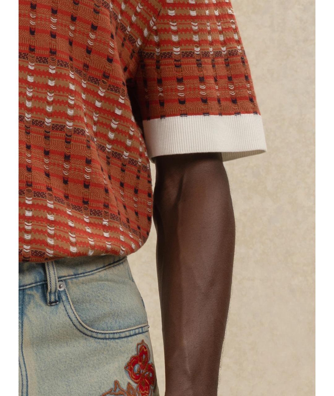 Drole de Monsieur Красная хлопковая футболка, фото 4