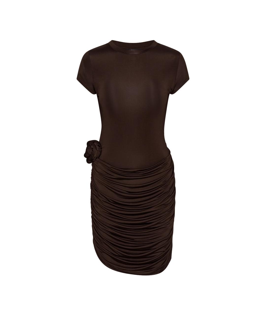 ROTATE Коричневое коктейльное платье, фото 6