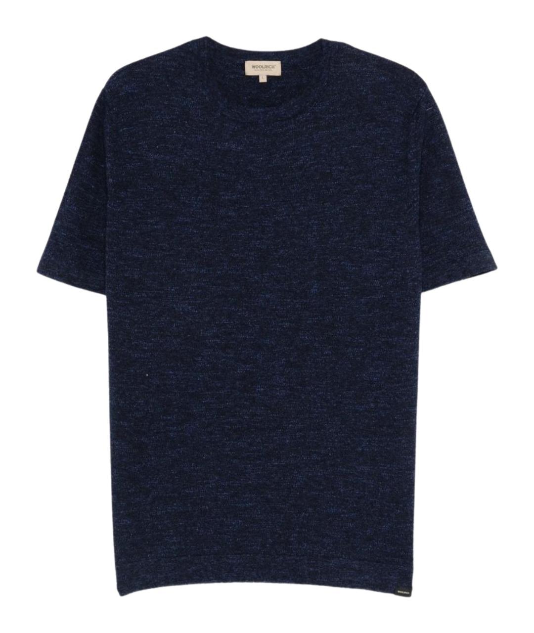WOOLRICH Синяя хлопковая футболка, фото 1