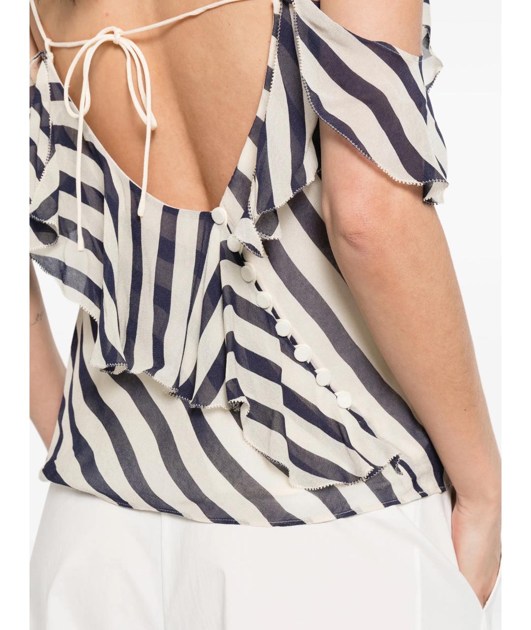 SELF-PORTRAIT Мульти вискозная блузы, фото 5