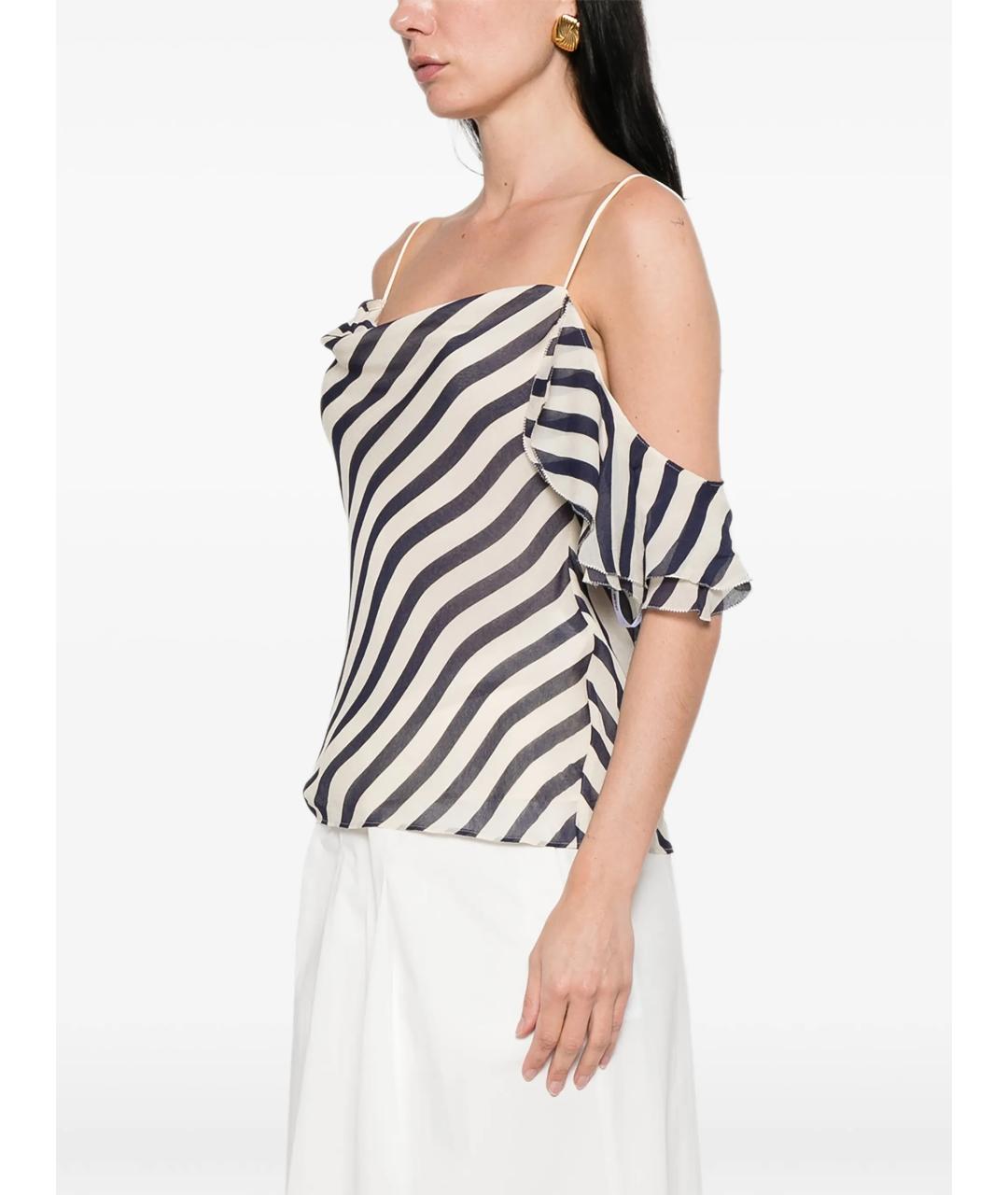 SELF-PORTRAIT Мульти вискозная блузы, фото 4