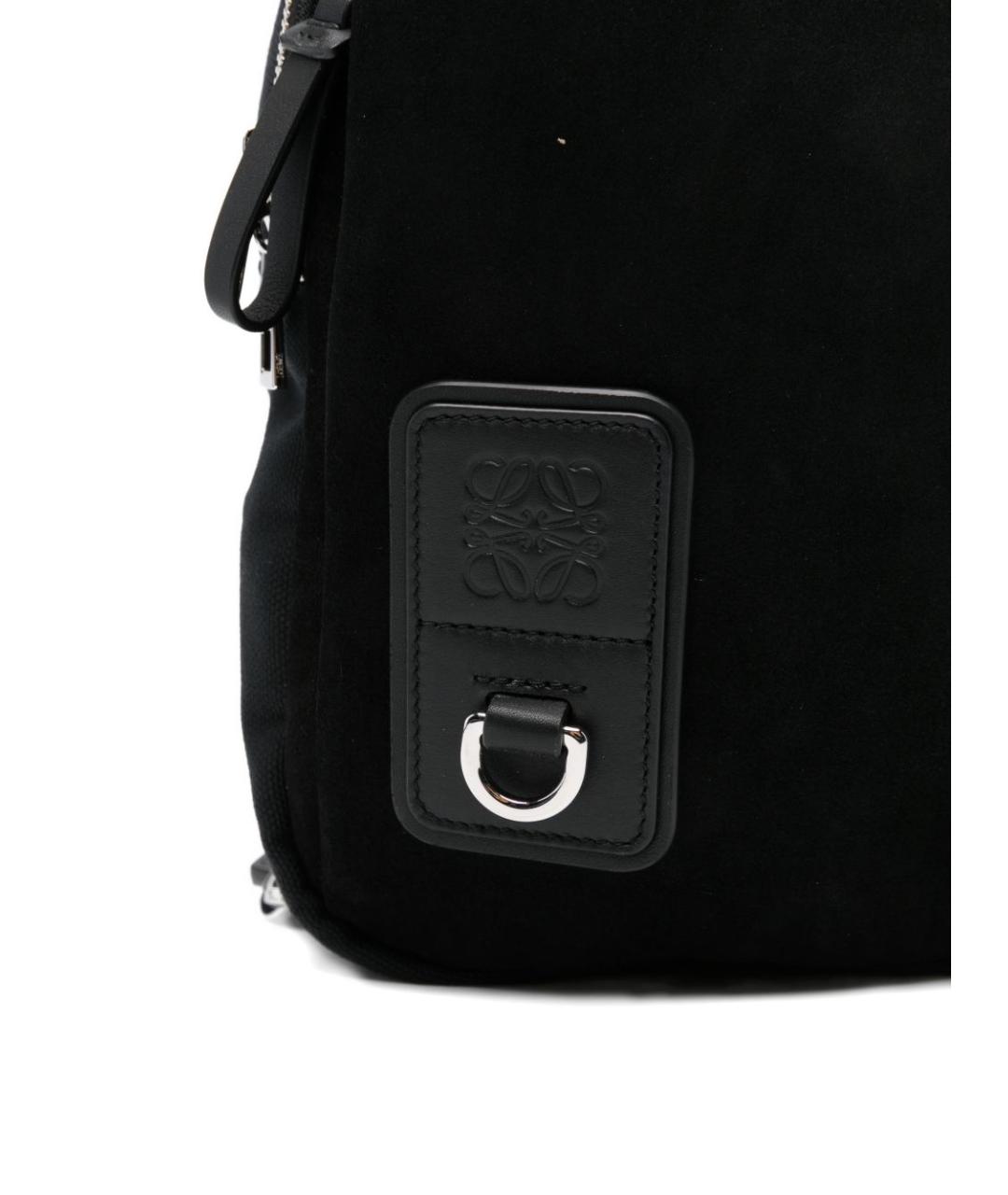 LOEWE Черный тканевый рюкзак, фото 4