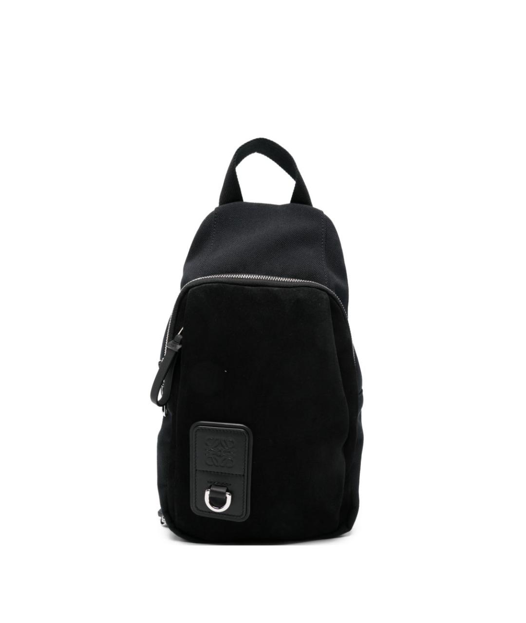 LOEWE Черный тканевый рюкзак, фото 1