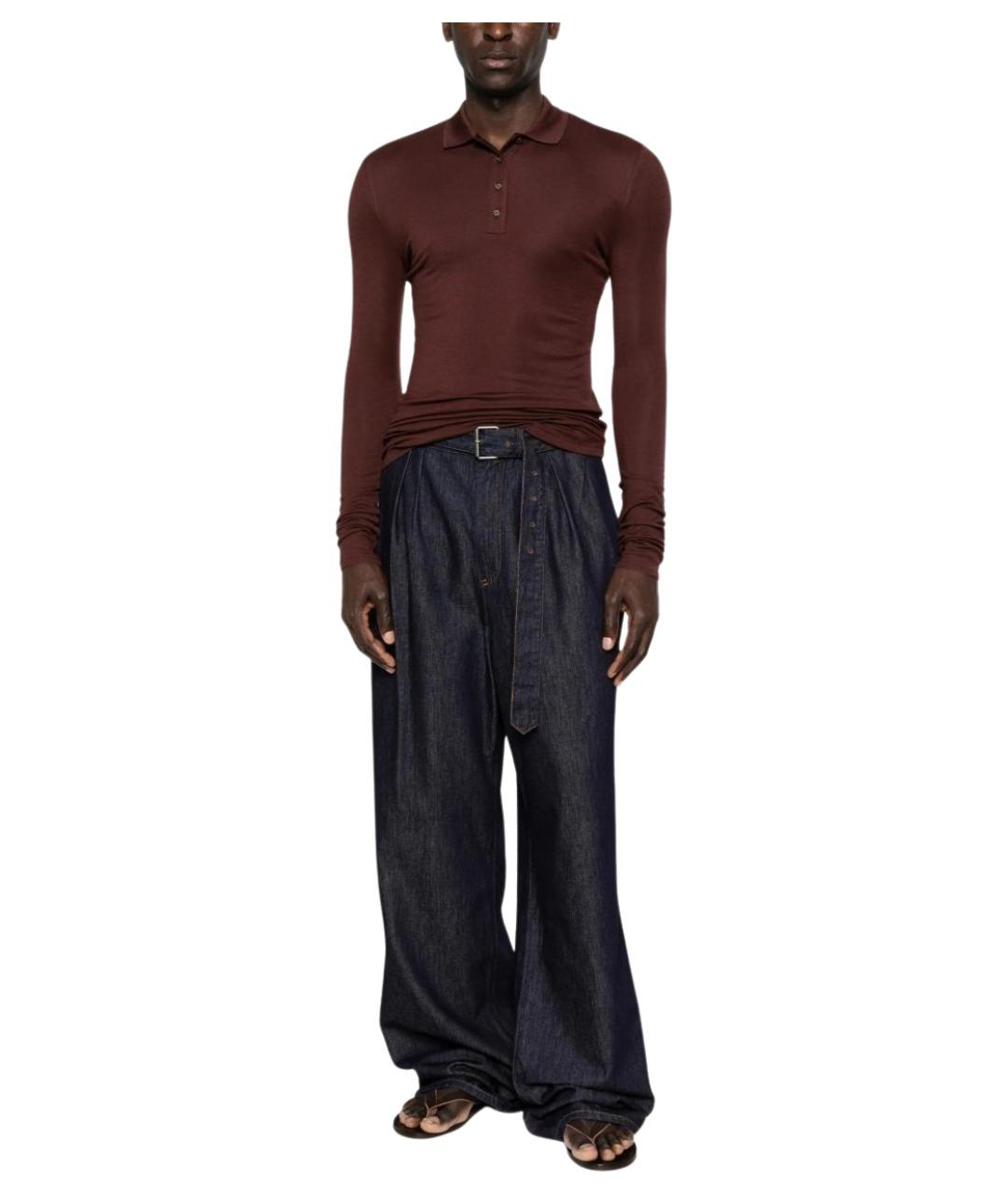 entire studios Коричневое поло с длинным рукавом, фото 1