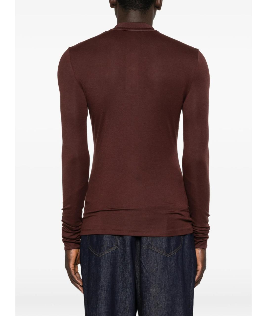 entire studios Коричневое поло с длинным рукавом, фото 2