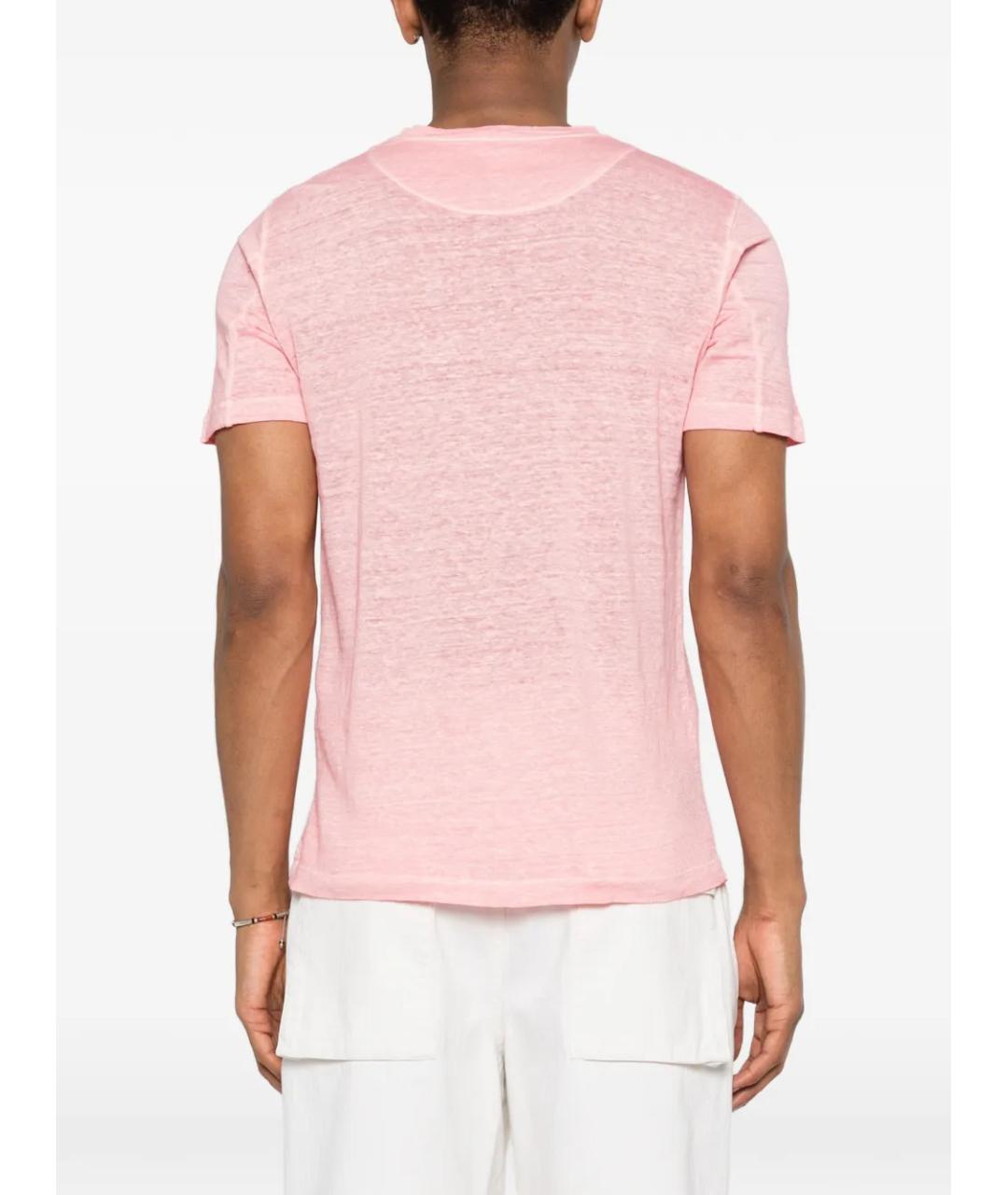 120% LINO Розовая футболка, фото 4