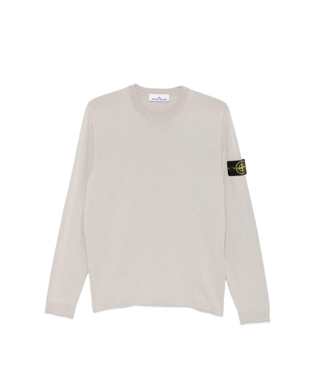 STONE ISLAND Серый хлопковый джемпер / свитер, фото 1