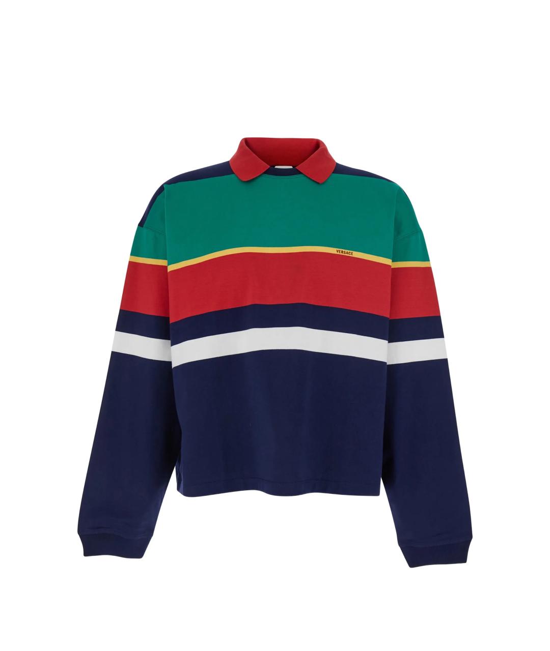 VERSACE Мульти хлопковый джемпер / свитер, фото 1