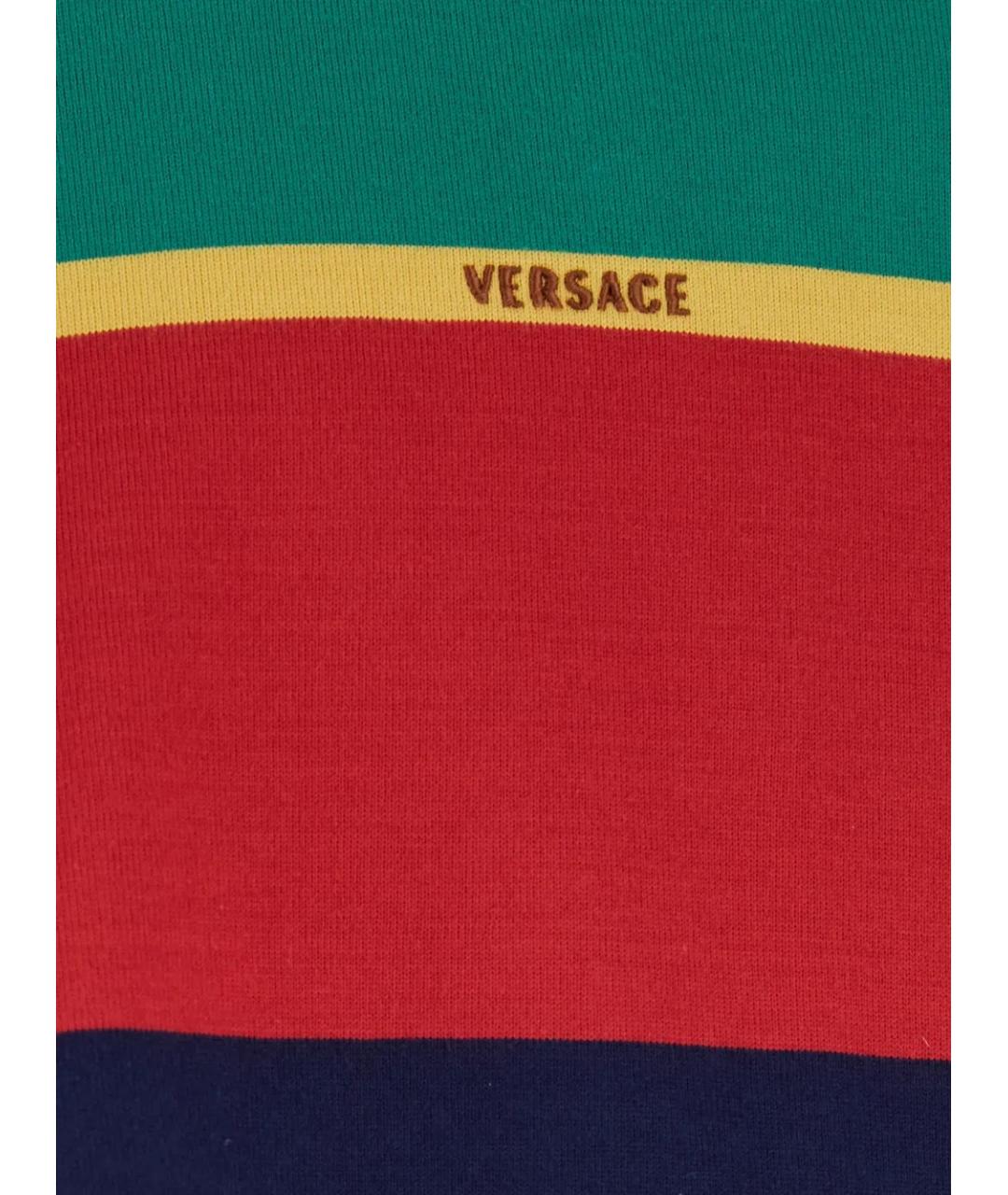 VERSACE Мульти хлопковый джемпер / свитер, фото 3