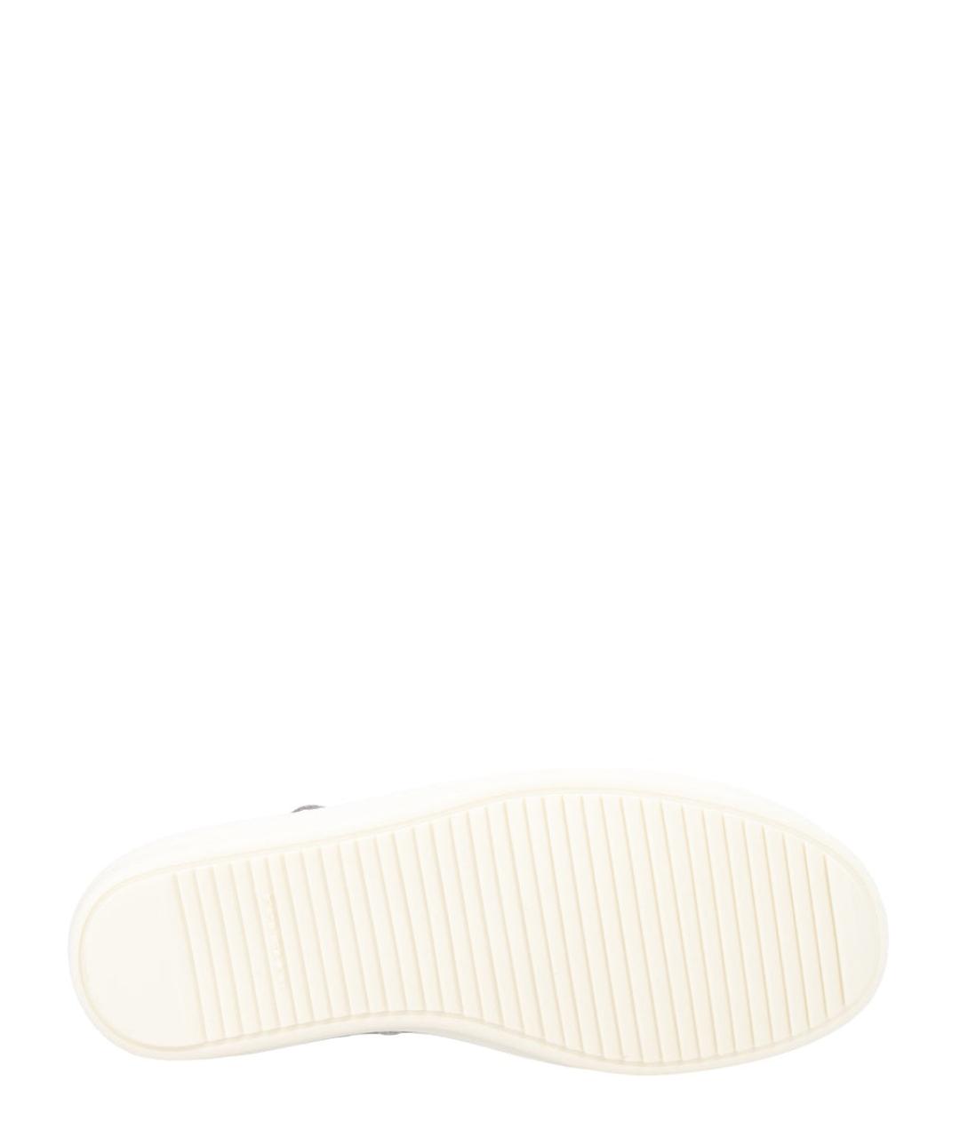 RICK OWENS DRKSHDW Серые текстильные низкие кроссовки / кеды, фото 6