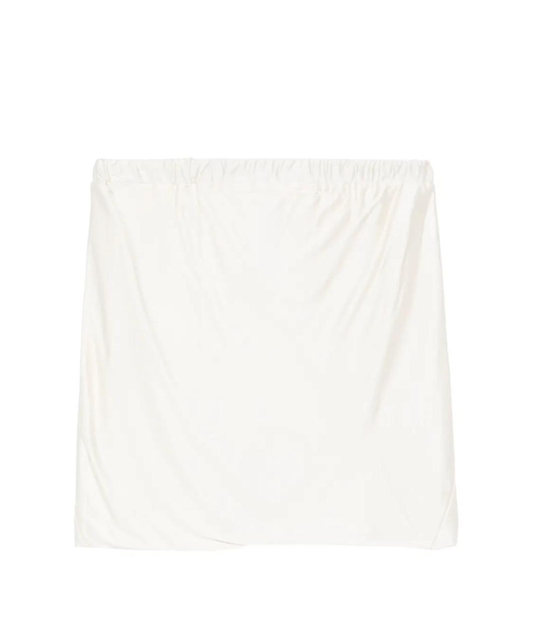 RICK OWENS DRKSHDW Белые ацетатные шорты, фото 2