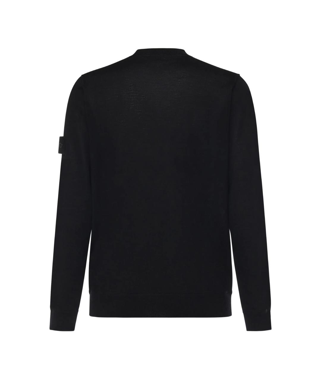 STONE ISLAND Черный джемпер / свитер, фото 2