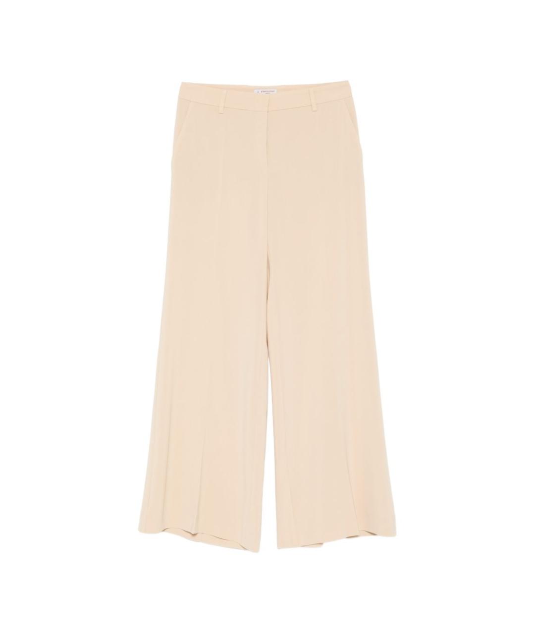 ALBERTO BIANI Бежевые прямые брюки, фото 1
