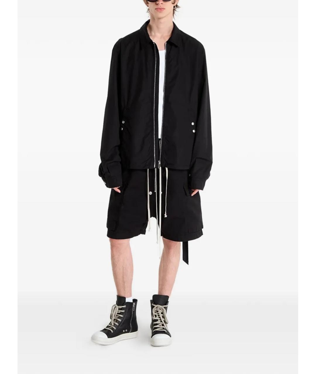 RICK OWENS DRKSHDW Черные хлопковые шорты, фото 2