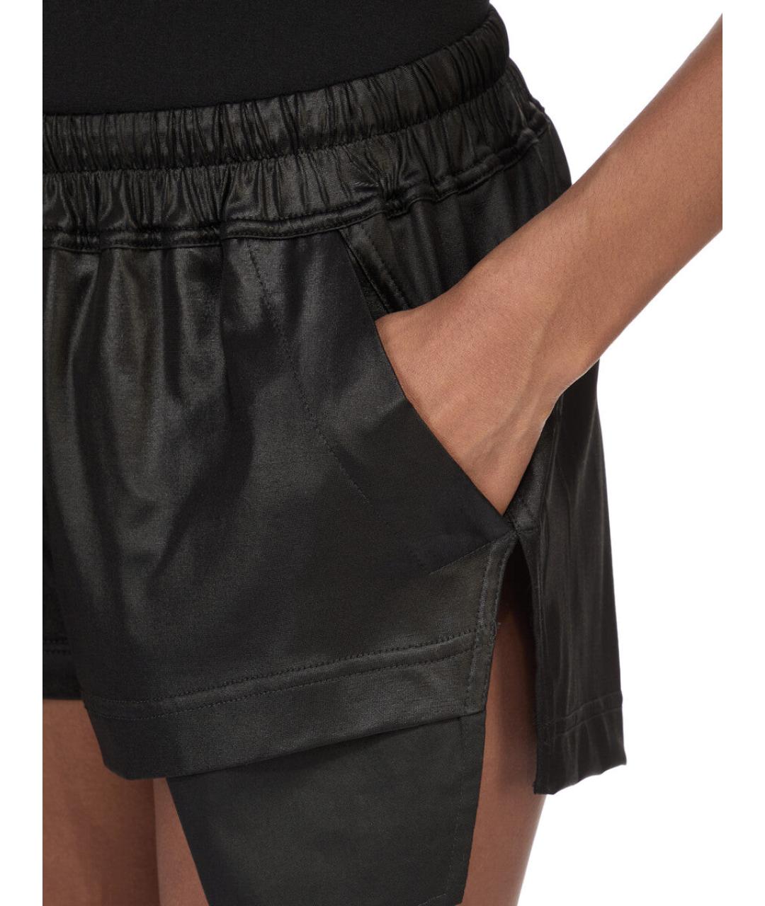 RICK OWENS DRKSHDW Черные ацетатные шорты, фото 6