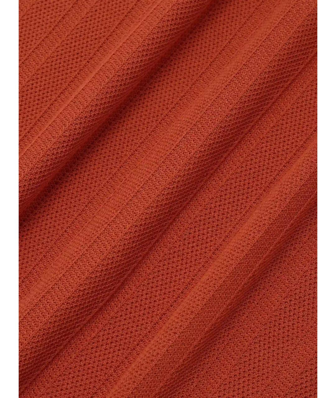 Drole de Monsieur Оранжевое поло с длинным рукавом, фото 4