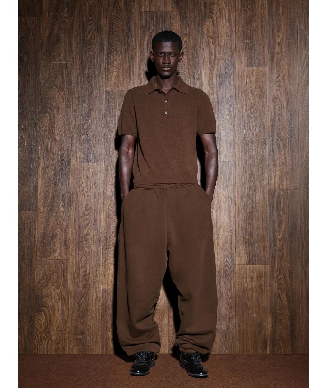 entire studios Коричневое поло с коротким рукавом, фото 3