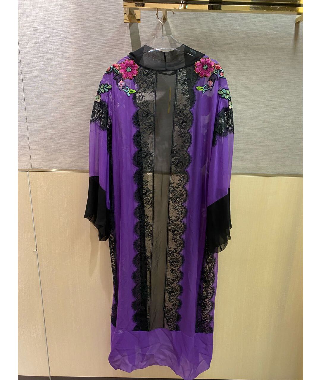 ALBERTA FERRETTI Фиолетовое шелковое платье, фото 2