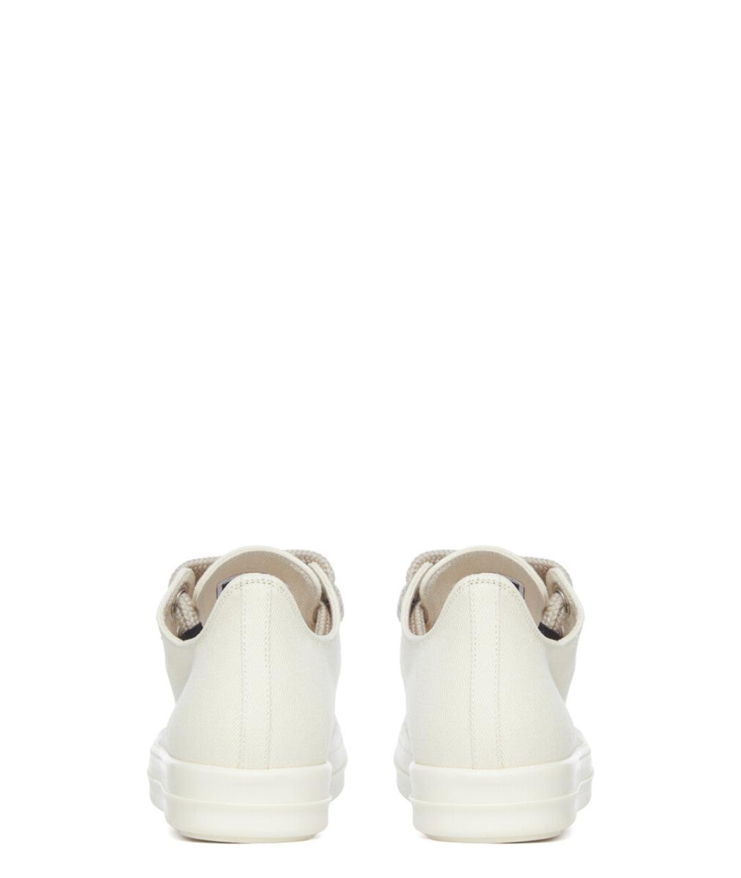 RICK OWENS DRKSHDW Белые текстильные кеды, фото 5