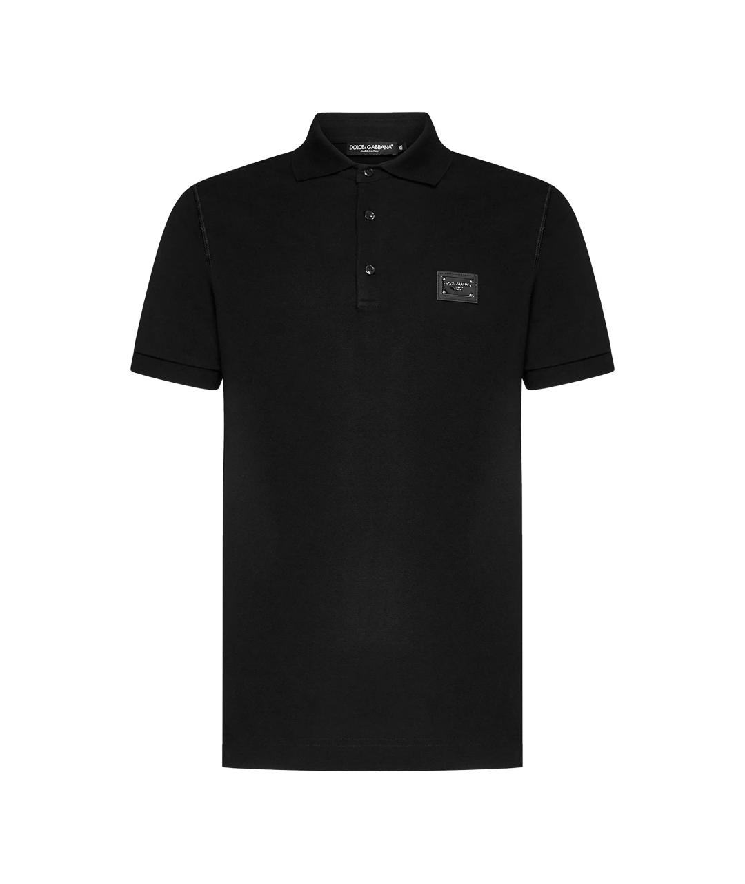 DOLCE&GABBANA Черная хлопковая футболка, фото 1