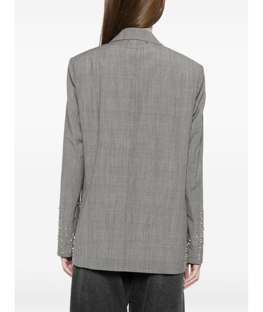 GOLDEN GOOSE DELUXE BRAND Серый шерстяной жакет/пиджак, фото 5