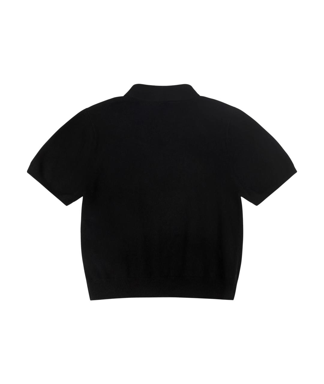 entire studios Черное поло с коротким рукавом, фото 2