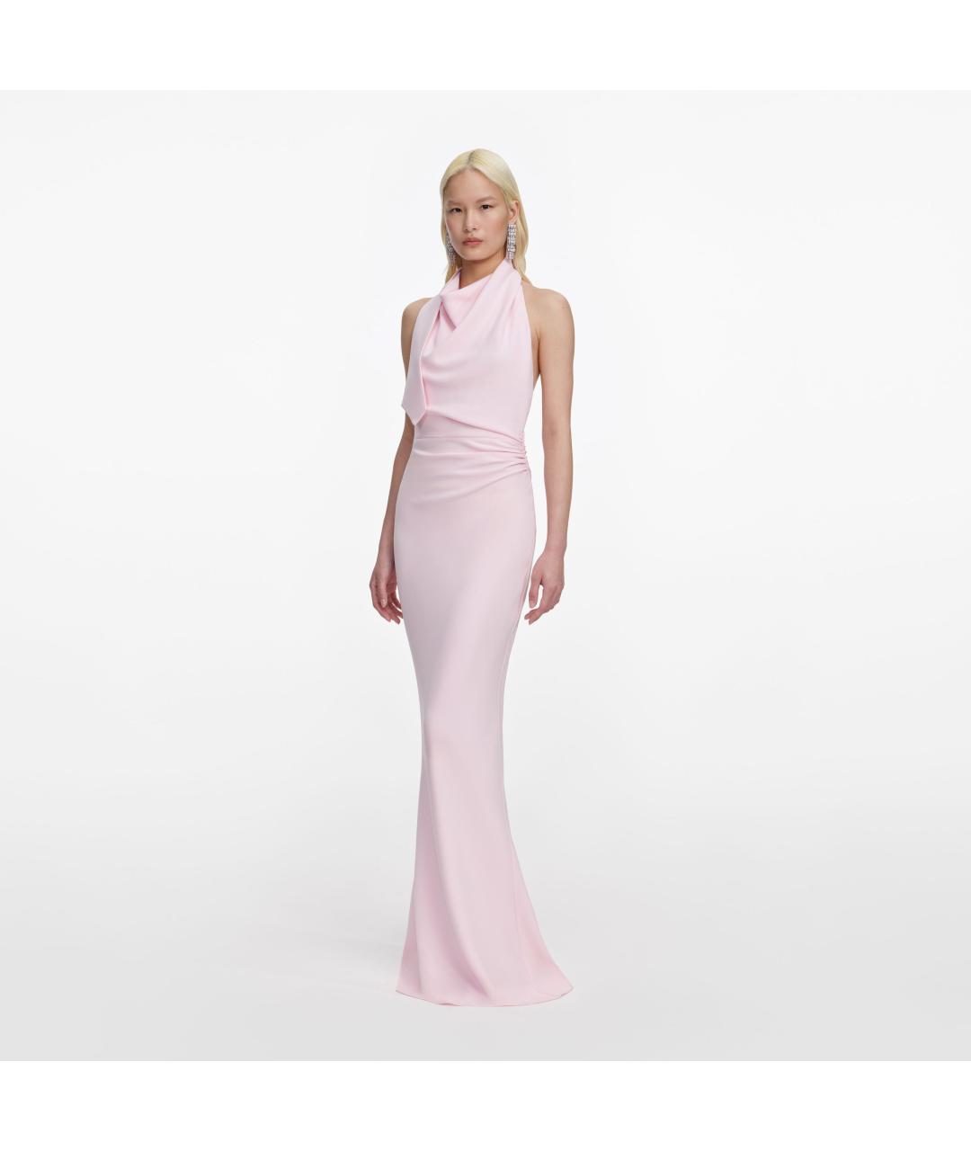 SELF-PORTRAIT Розовое ацетатное вечернее платье, фото 2
