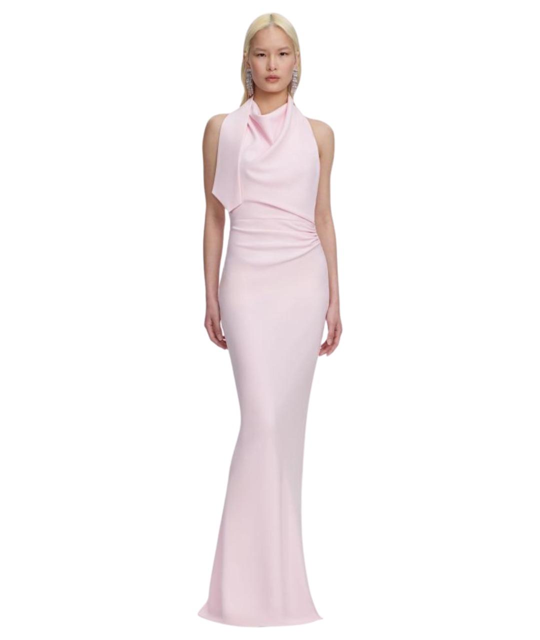 SELF-PORTRAIT Розовое ацетатное вечернее платье, фото 1