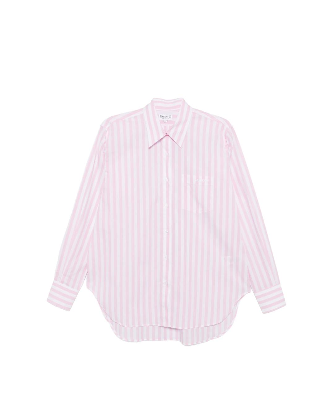 HUNZA G Розовая хлопковая рубашка, фото 1