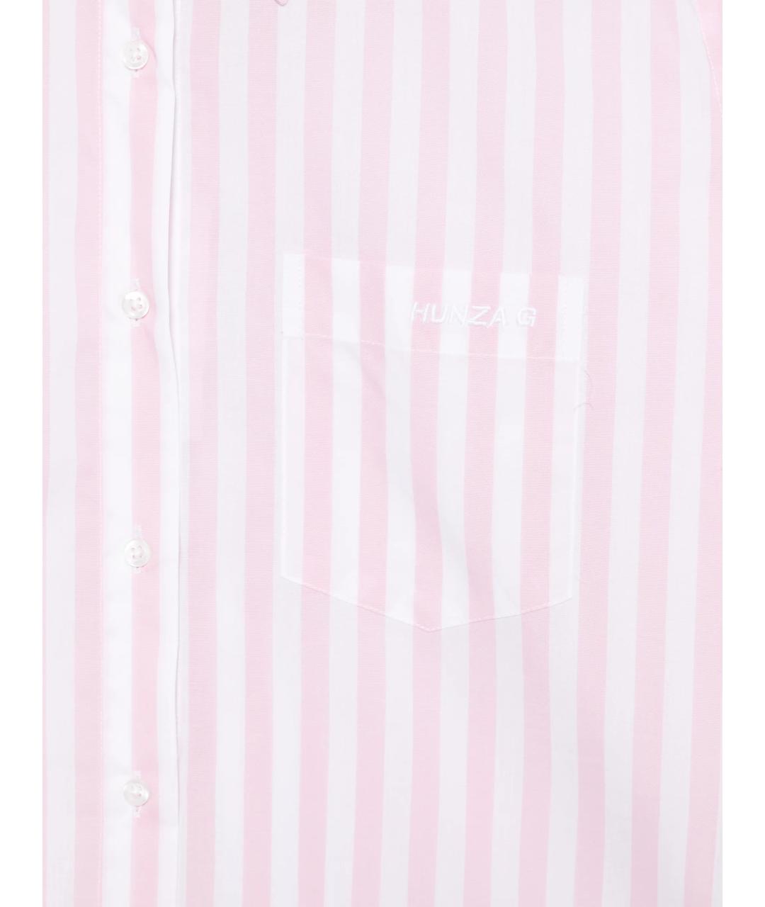 HUNZA G Розовая хлопковая рубашка, фото 3