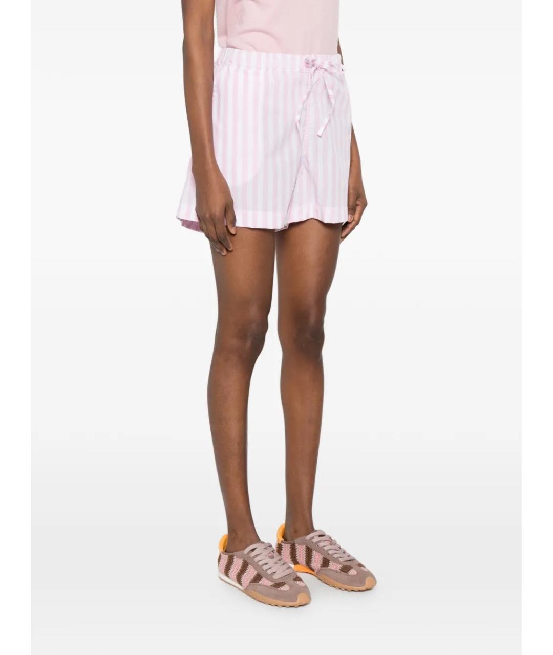 HUNZA G Розовые хлопковые шорты, фото 3