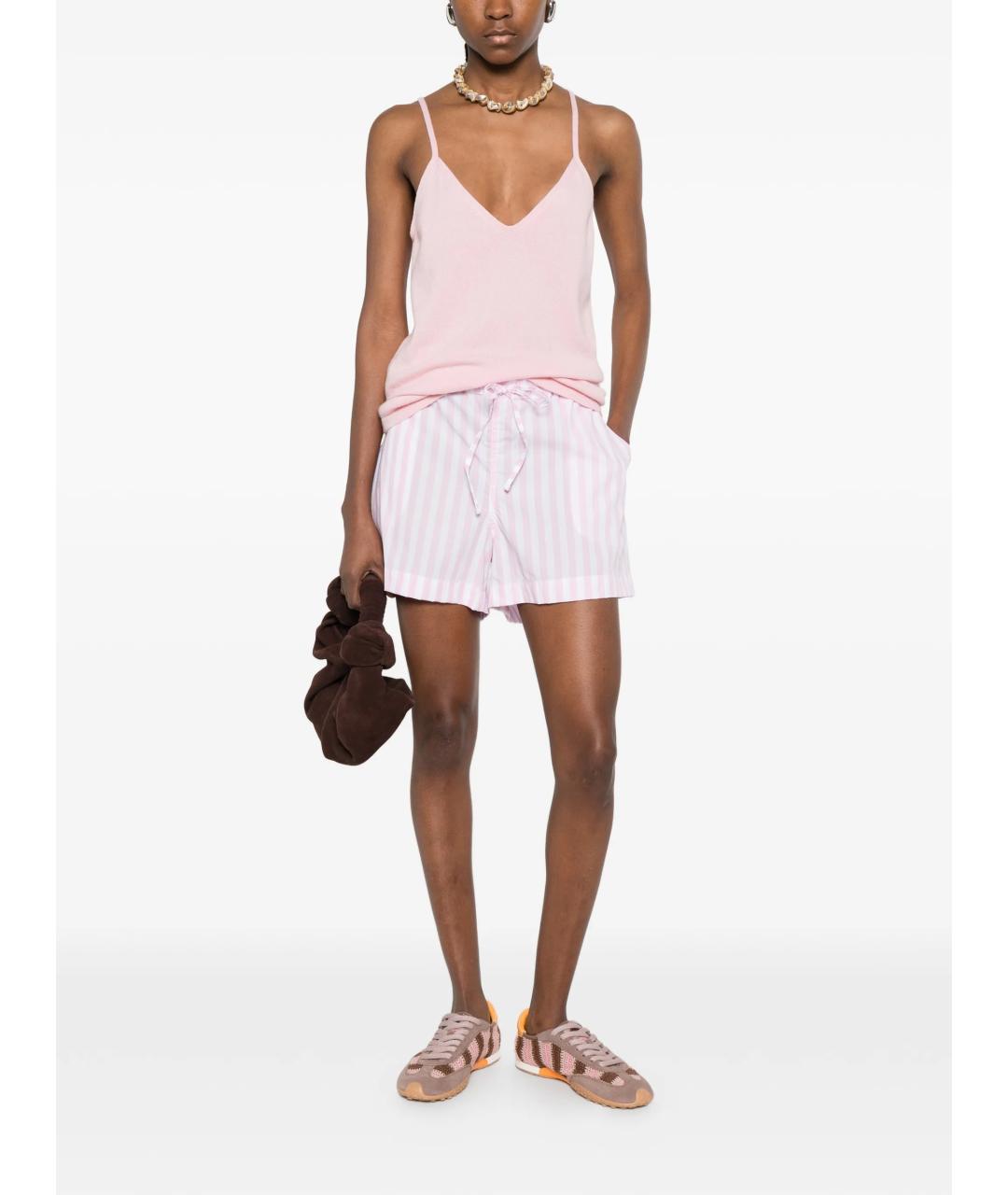 HUNZA G Розовые хлопковые шорты, фото 2