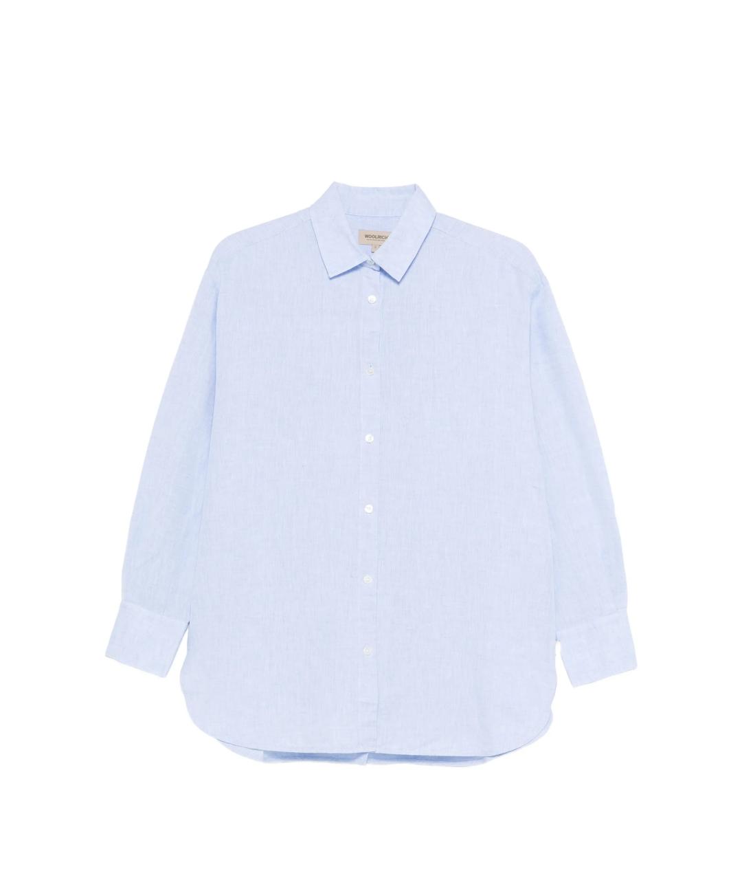 WOOLRICH Голубая хлопковая рубашка, фото 1