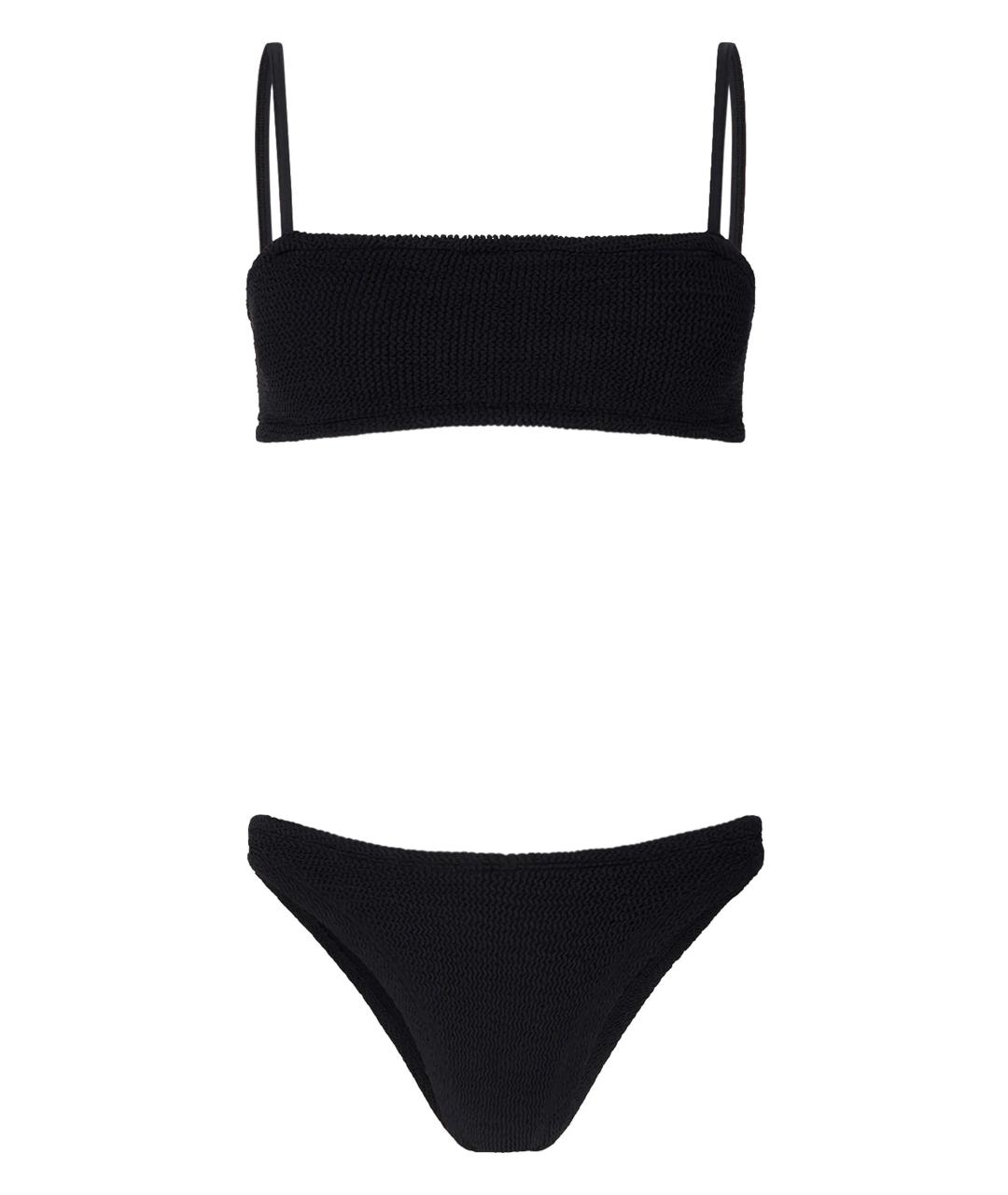 HUNZA G Черный полиамидовый купальник, фото 1